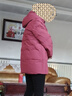 雅鹿中年妈妈羽绒服2025冬新款奶奶纯色中长款老太太保暖防寒鸭绒外套 实拍图