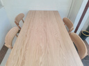 源氏木语实木餐桌北欧办公桌简约小户型家用餐桌椅组合家具 红橡木1.6米一桌四椅Y00S12 实拍图