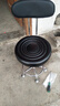 吧台椅酒吧椅子凳子旋转吧凳升降靠背家用圆凳美容转椅大工凳美发 加厚款黑色靠背脚钉 实拍图