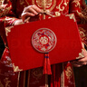 缘辉彩礼钱盒子结婚用品大全礼金箱子订婚现金聘金盒提亲礼盒10万装彩 实拍图