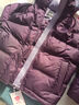坦博尔羽绒服女短款时尚潮流可脱卸帽百搭保暖外套550388T满天星紫160 实拍图