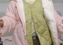 巴拉巴拉童装宝宝羽绒服冬季婴儿轻薄儿童外套上衣造型萌男童女童反季 梦幻粉60334 120 实拍图