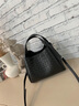 viney牛皮编织水桶包包女包新款斜挎包生日生日新年礼物送女友老婆 【黑色】高档实用轻奢单肩包 时尚品牌百搭休闲手提包 实拍图