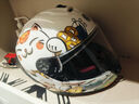Orz摩托车头盔男女全盔四季蓝牙槽四季大尾翼机车跑盔3C认证新国标A1 招财猫极光蓝（可夜视） XL 实拍图