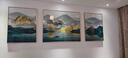 瑞尚（RUISHANG） 轻奢客厅装饰画大气抽象沙发背景墙挂画现代简约别墅三联画 金山富水 40*60+中80*60晶瓷面金框 实拍图