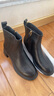 百丽（Belle）羊皮气质时装靴女商场同款粗跟冬季通勤短靴3A645DD4预售 黑色-单里 35 (225mm) 实拍图