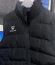 卡尔美（KELME）秋冬运动棉衣男足球训练棉马甲休闲保暖防寒背心棉服棉袄 黑色(爪子logo) XL 实拍图