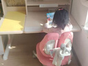 光明园迪（GMYD） 儿童学习桌椅套装可升降学生书桌健康多功能写字桌诚者F120 诚者F120珊瑚粉+A6-2卡其+粉椅套 实拍图
