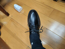 奥康（Aokang）系带舒适大底纯色商务正装透气男士皮鞋 黑39码 实拍图