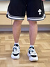特步 XTEP男鞋夏季运动鞋子男2025新款厚底增高透气网面山海系列休闲老爹鞋 帆白/黑【透气网面】 42 实拍图