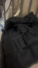 太平鸟女装羽绒服收腰短款连帽冬柔软泡芙面包服外套质感 黑色 S 实拍图