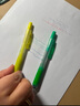 派通（Pentel）SXS15 按动荧光笔 手账记号笔标记笔 伸缩式大容量荧光笔可换芯 4.5mm 黄色 实拍图