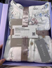 嫚熙（EMXEE）春秋季弹力丝麻棉月子服孕妇哺乳睡衣产妇产后家居服 绮幻花信两件套-胸垫款 无哺乳口 M 实拍图