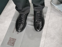 金利来（Goldlion）男鞋男士休闲鞋时尚柔软皮鞋耐磨休闲鞋56713007601B-黑色-41码 实拍图