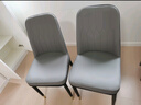 全今餐椅家用轻奢现代简约皮椅子软包餐桌椅餐厅饭店休闲歺椅靠背凳子 米白灰-第二代加固三脚架质保5年-金腿 实拍图