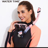 WATERTIME/水川 潜水镜近视成人浮潜装备呼吸管器潜水面镜套装游泳眼镜男女 黄黑套装 平光 实拍图