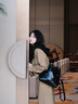欧时纳（JUST STAR）【赵昭仪同款】菱格双肩包女款2025年新款通勤轻便旅行背包书包女 澜夜黑中号（可放11寸平板） 实拍图