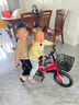 儿童自行车2-6-9岁学生车男生女生14-16寸脚踏车单车带辅助轮可坐 儿童自行车红色+后座+闪光辅轮 12寸（发货已安装85%） 实拍图
