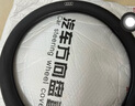 德言适用奥迪方向盘套真皮A6L/A4L/A7L/A8L/Q5L/A3A6A5Q3Q7Q8S4S5rs6Q6Q2L车把套超薄款 圆形超薄款【黑色线】带车标 实拍图