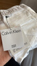 Calvin Klein内衣女士ck提花腰边舒适棉质微弹半包臀防夹臀三角内裤女QP1280O 100-月光白 1条 S 实拍图