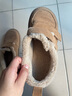 热风（Hotwind）女鞋雪地靴加绒保暖勃肯鞋居家通勤秋冬新款外穿魔术贴乐福鞋棉鞋 02棕色 36 (230mm) 实拍图