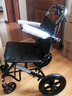 康宏奇轻便可折叠手动轮椅可坐人简易便携式小轮老人旅行手推车小型家用 04黑色碳钢【8英寸防爆轮+拉杆】自动卡扣A18 实拍图