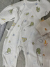 贝乐咿新生儿衣服秋季冬款刚出生婴儿和尚服连体衣纯棉初生宝宝哈衣爬服 5347心想事成+5348恐龙汽车 59cm （建议1-3个月） 实拍图
