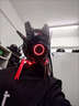 爱车乐（AiChele）赛博朋克面具diy科技感高颜值发光头盔机械面罩高级高达炫酷帅气 红双翼+侧灯+管发+头套 实拍图