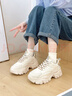 奥古狮登（Agsdon）老爹鞋女秋冬ins潮麦穗百搭鞋子女厚底增高运动鞋 231151 米杏 41 实拍图