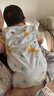 舒贝怡2件装婴儿衣服夏季薄款新生儿连体衣短袖哈衣儿童爬服黄色66CM 实拍图