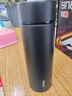 名创优品（MINISO）保温杯316不锈钢水杯男女士学生杯子大容量茶杯便携400ml 哑光黑 实拍图