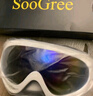SooGree滑雪镜滑雪护目镜骑行防风镜户外登山眼镜男女儿童滑雪装备护具 黑框炫彩片（儿童成人通用） 实拍图