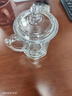 青苹果加厚耐热玻璃茶杯带盖茶饮杯盖杯带把杯子办公家用喝水杯泡茶杯 品质泡茶杯【带盖】- 360ml 1只 实拍图