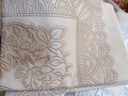 布蓝格 日本进口桌布防水防油免洗PVC餐桌布欧式蕾丝长方形餐桌台布家用 1420浅咖 140*200cm 实拍图