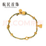 航民首饰 春山绿 黄金手链足金手工金抹茶绿编绳XYA1972工费280元/件 4.45g 16cm 晒单实拍图