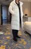 FILA斐乐蓬蓬羽绒服丨过膝长款羽绒26冬新款女连帽防污保暖外套 实拍图