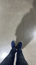 seagebel希洁贝尔无尘洁净电子车间制药微电子实验室防静电四孔鞋帆布四孔鞋防尘鞋防静电工作鞋 藏青色PU软底 40码 实拍图
