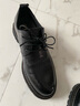 金利来（Goldlion）男鞋秋冬季正装鞋男士商务皮鞋男西装鞋婚鞋厚底德比鞋真皮鞋 黑色四季款（偏大一码） 40 实拍图