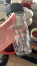 希乐（cille）玻璃杯双层玻璃水杯男士商务带茶隔大茶水分离杯便携创意泡茶杯 黑色（加厚） 260ml 实拍图