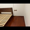 洛亚妮【24H云仓闪发】实木床100％纯实木1.5米单人床原木风主卧双人床 原木床+5cm床垫+床头柜2 1.8米*2米 实拍图