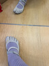 Vibram五指鞋女室内健身训练瑜伽舞蹈鞋普拉提五趾鞋透气休闲鞋VSOUL 银/浅灰色 正常尺码拍大一码 37 实拍图