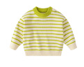 嘟嘟家宝宝毛衣冬装儿童套头衫童装上衣男童条纹毛线衣女童针织衣服冬款 鸭绿白条纹 90 实拍图