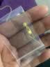 薇笑珠宝18K黄金耳钉女士彩金雪花流苏耳线短款情人节礼物送女友生日纪念 雪花耳线【18K金黄/对】 实拍图