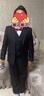 衣诺坊儿童西服套装演出服黑色西装男童主持人礼服 黑色套装  150码 实拍图
