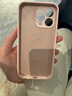 适用原装苹果15promax手机壳液态硅胶iphone14promax新款男女13 精孔*粉白色 iPhone 15 Pro Max 实拍图
