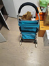 匠者折叠购物车便携轻便铝合金手拉车购物小拖车家用拉杆买菜车小拉车 马卡青六轮款铝合金购物车创新款 实拍图