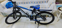 凤凰（Phoenix） 山地自行车成年人男士女士学生变速减震油刹线刹山地车自行车 黑蓝色辐条轮高碳钢车架 24寸（身高145-170左右） 24速数字指拨/默认线碟可改油碟 实拍图