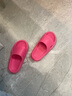 朴西2025新款凉拖鞋女夏季浴室洗澡防滑情侣软底家居室内男EVA不臭脚 树莓红 【夏日透气潮拖】 35-36 实拍图