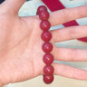 2025蛇年本命年朱砂手串正品男款女士高含量紫金砂单圈转运珠手链 12mm朱砂手串【附鉴定证书】 实拍图