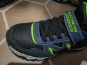 Skechers斯凯奇新款儿童户外鞋春秋时尚魔术贴休闲鞋男大童跑步鞋406390L 实拍图